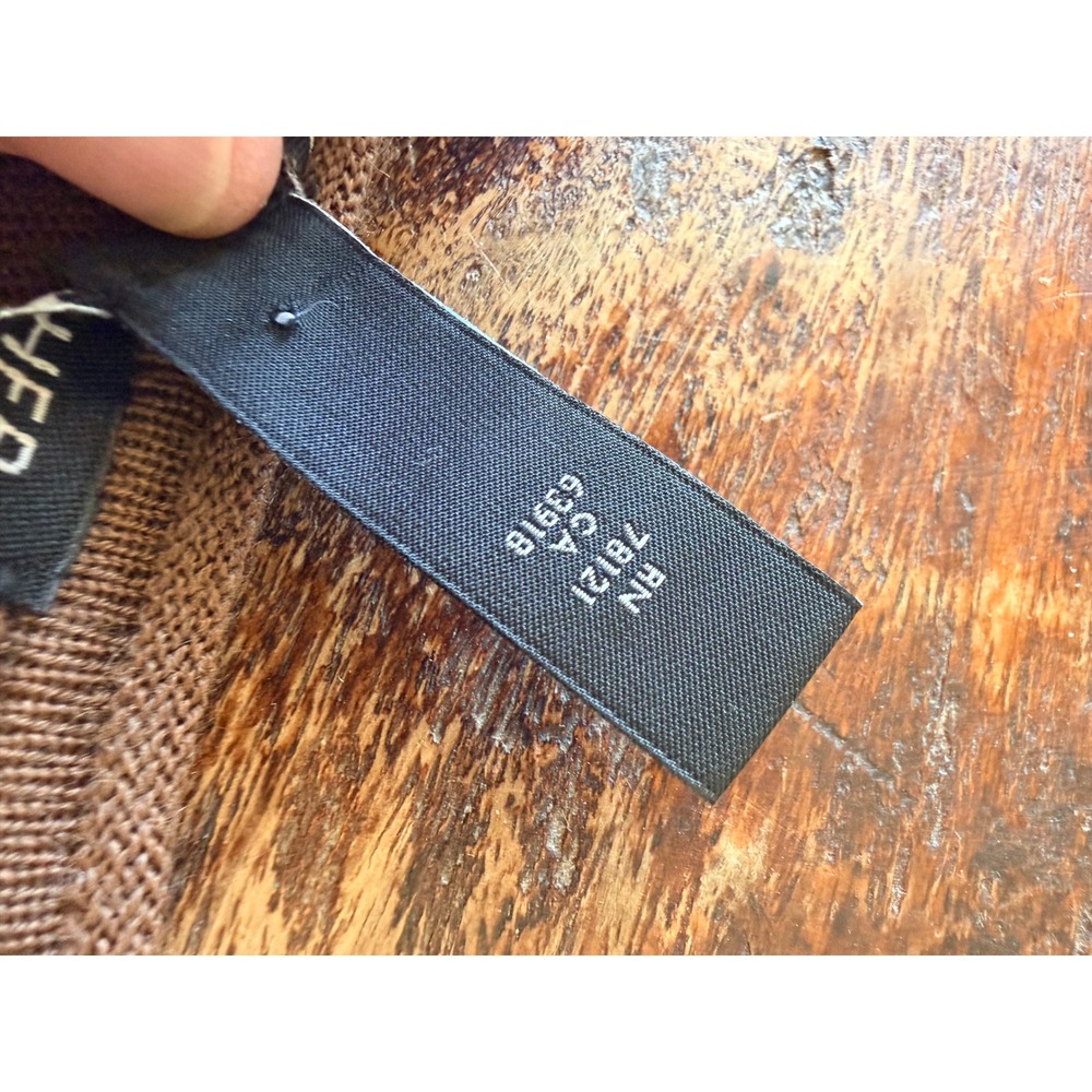Eileen Fisher Sweater S Brown Good Merino Wool Boat Neck Minimalist Academia - Picture 3 of 13